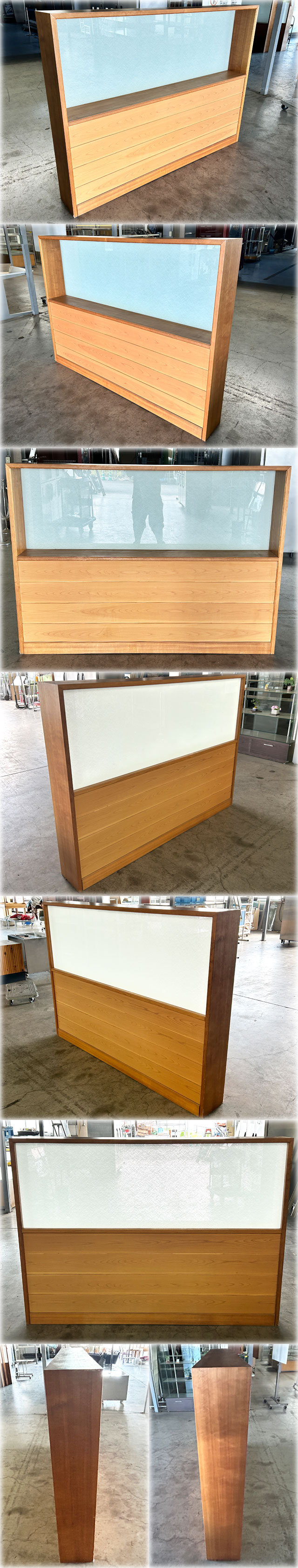 パーティション W1800xD250xH1310mm パーテーション 間仕切り 衝立 飲食店 店舗用品 【長野発】