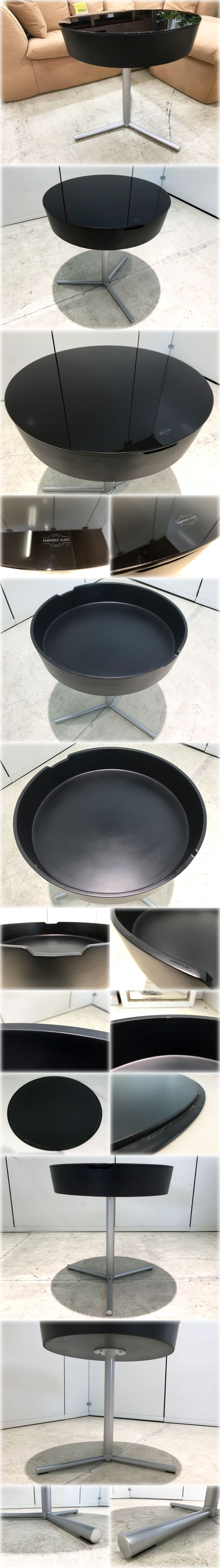 AbitaStyle アビタスタイル 遠藤照明 サイドテーブル ガラス円形天板